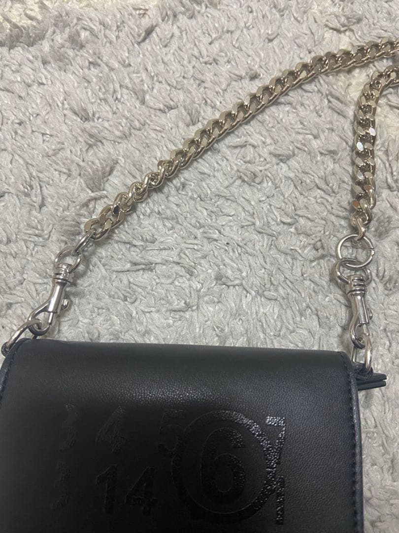maison margiela チェーンウォレット　財布　ブラック