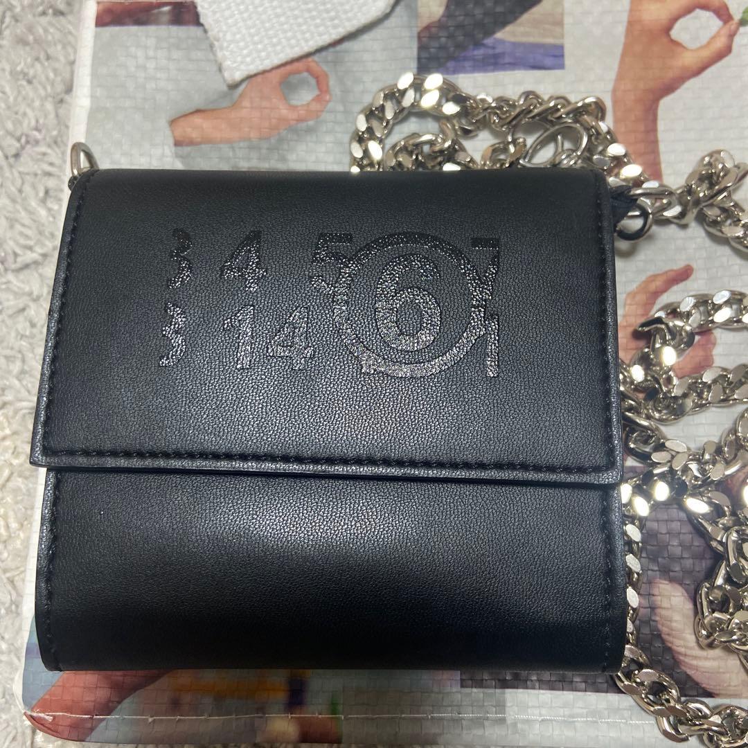 maison margiela チェーンウォレット　財布　ブラック