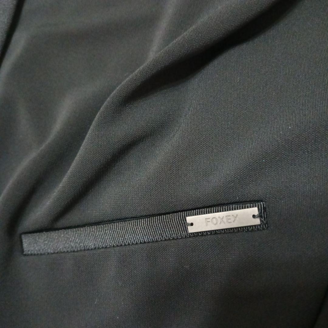 美品【FOXEY NEW YORK】カーディガン38 ブラック
