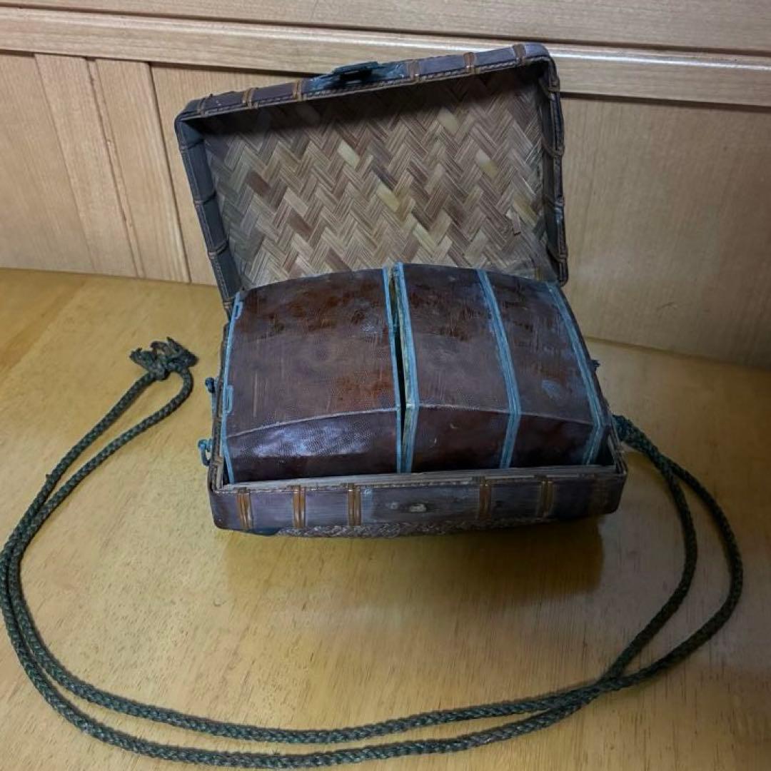 道中弁当箱　道中弁当　アンティーク　レトロ
