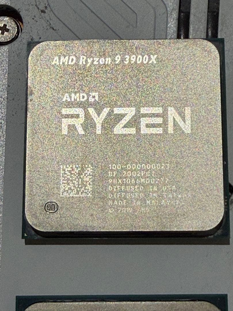 AMD Ryzen 9 3900X 12コア CPU 純正ファン未使用
