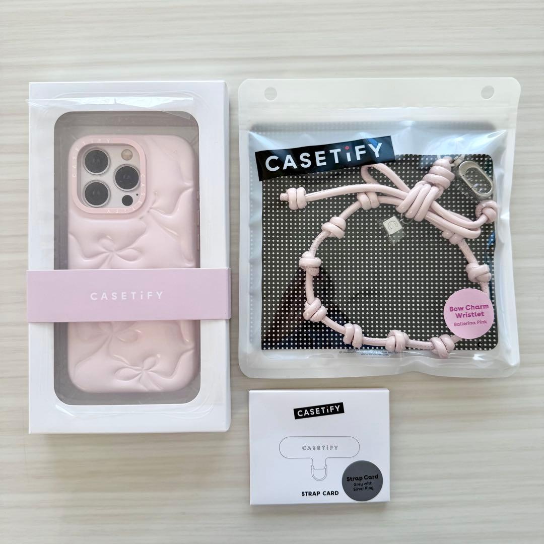 【新品】CASETiFY ピローケース リボンチャーム iPhone16Pro