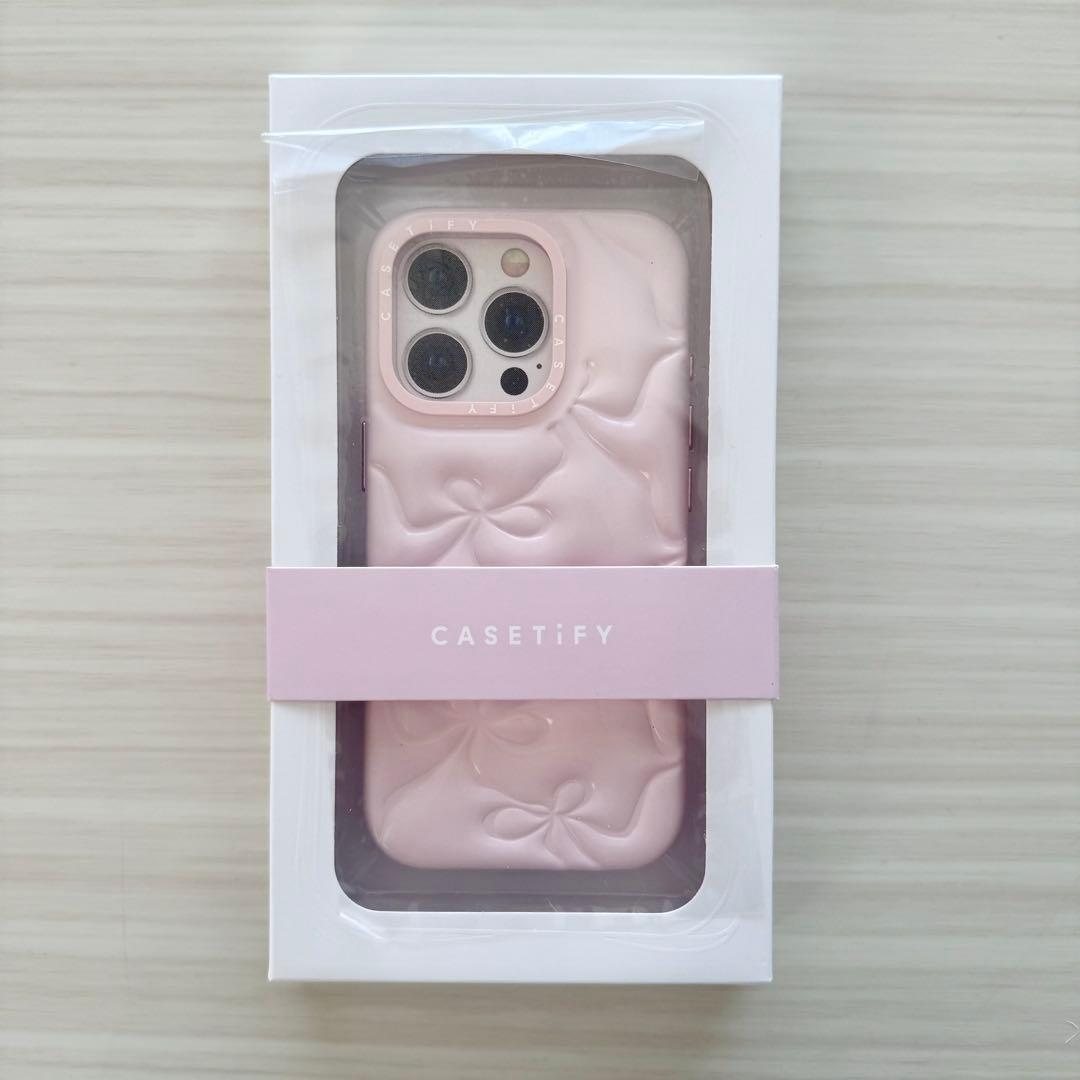【新品】CASETiFY ピローケース リボンチャーム iPhone16Pro