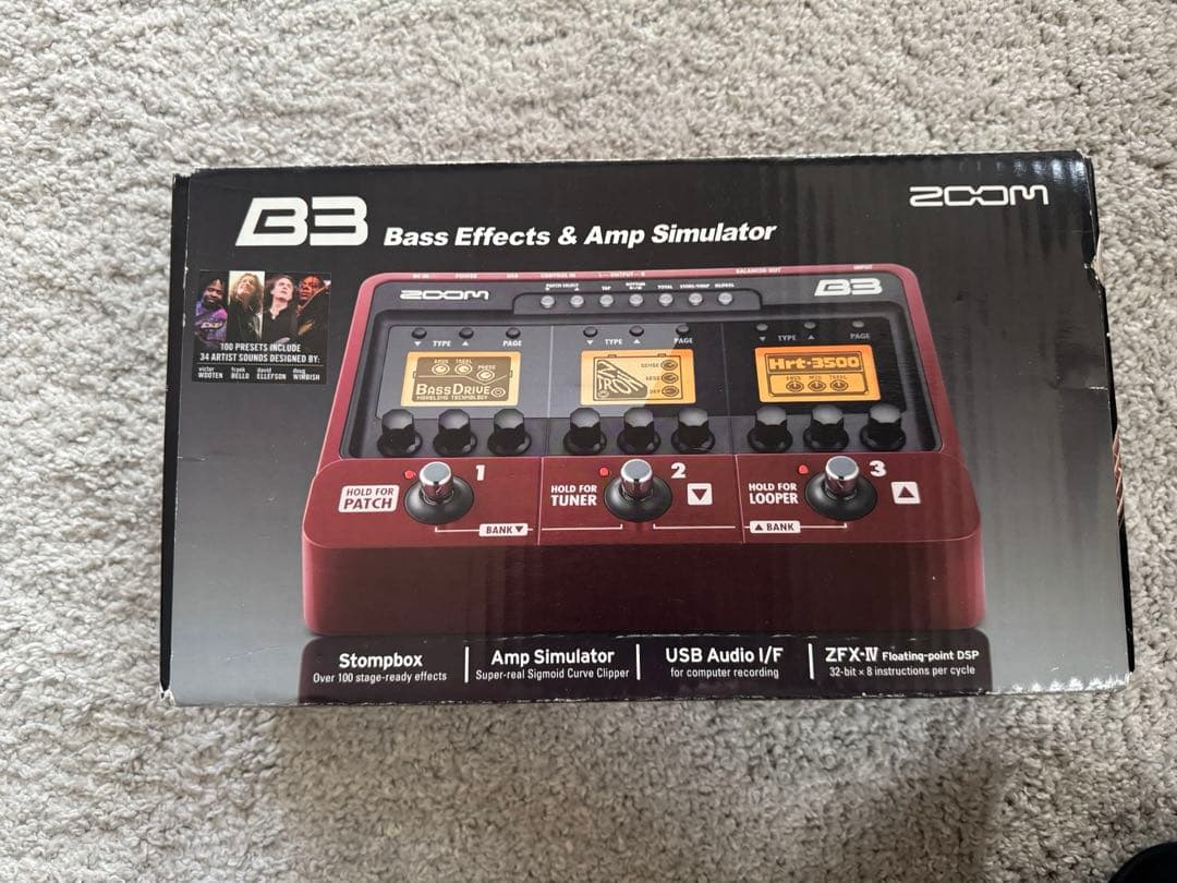 ZOOM B3 ベースエフェクター　動作確認済み