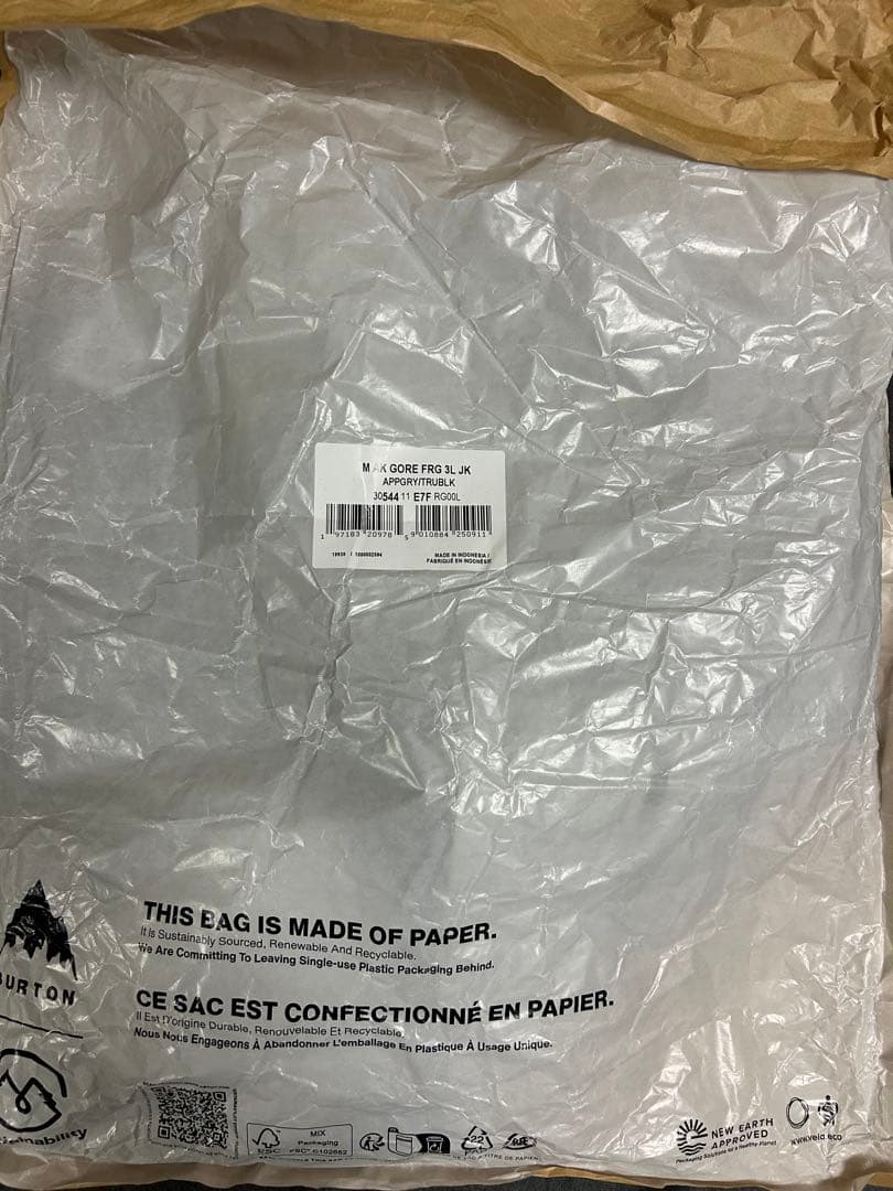 FRAGMENT Burton GORE-TEX Pro 3L ジャケット L