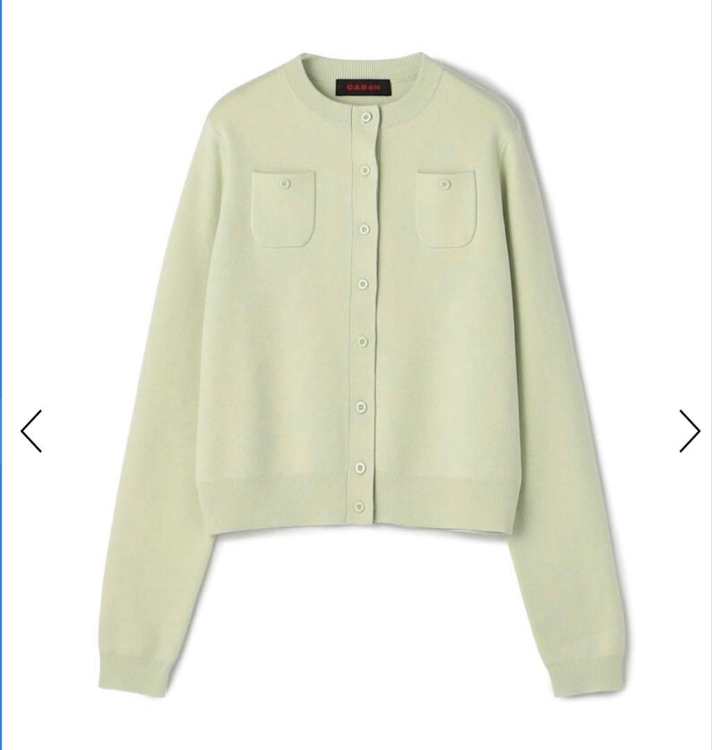 キャバン CABaN 定番コットンカシミヤ クルーネックカーディガン