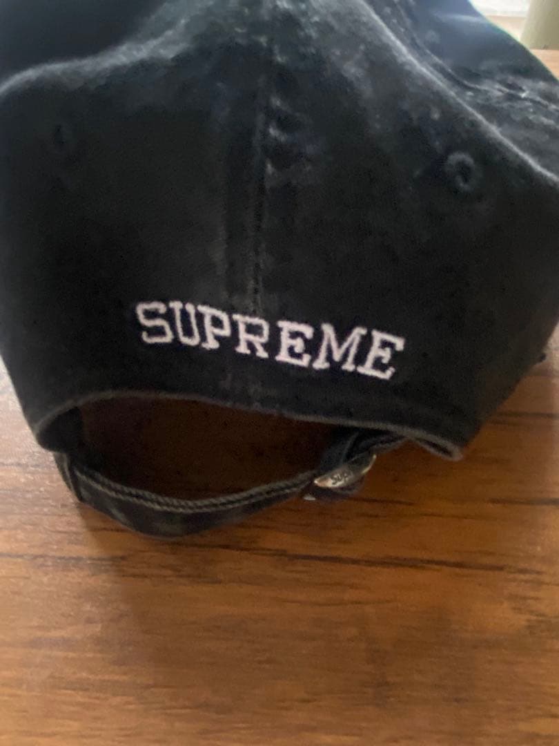Supreme Sロゴキャップ 黒