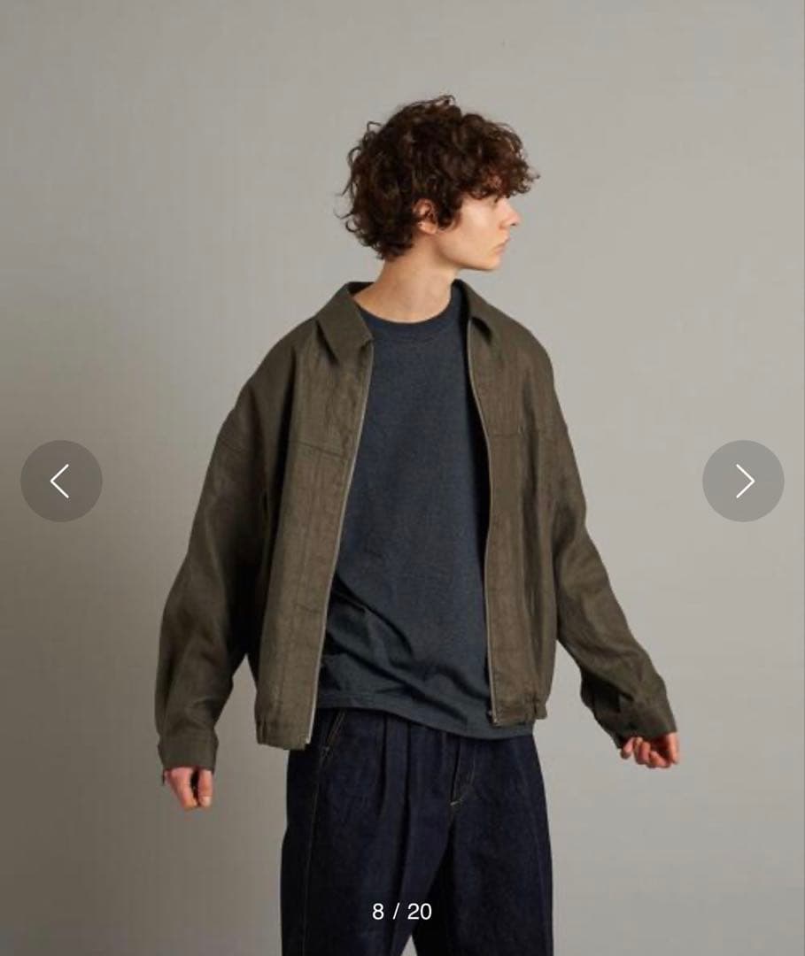 ＜Steven Alan＞ LINEN ZIP BALON BLOUSON
