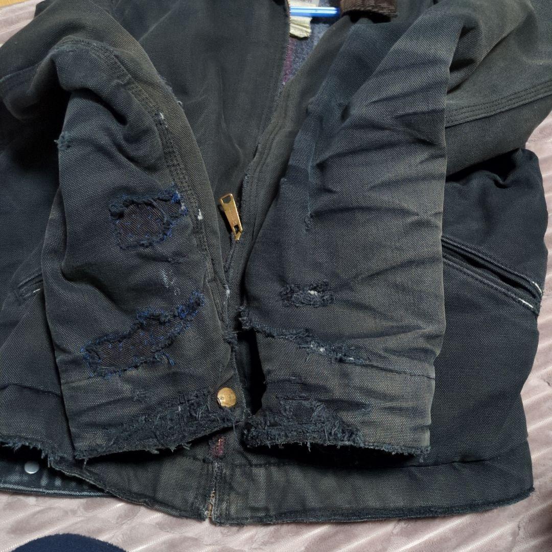 ダメージ！Carhartt DETROIT JACKETバックプリントSサイズ