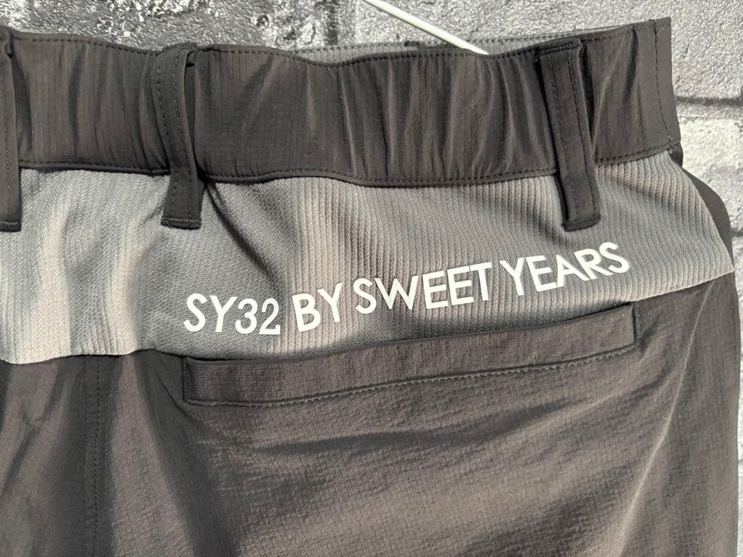 SYS32 黒 ポロシャツとショートパンツセット