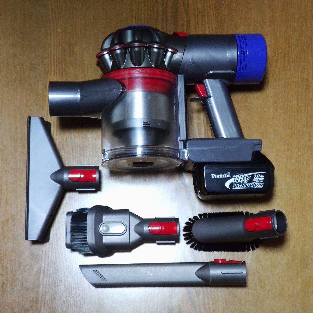 割引中ダイソン SV11掃除機＋マキタ18vアダプターセット分解清掃済み 動作品