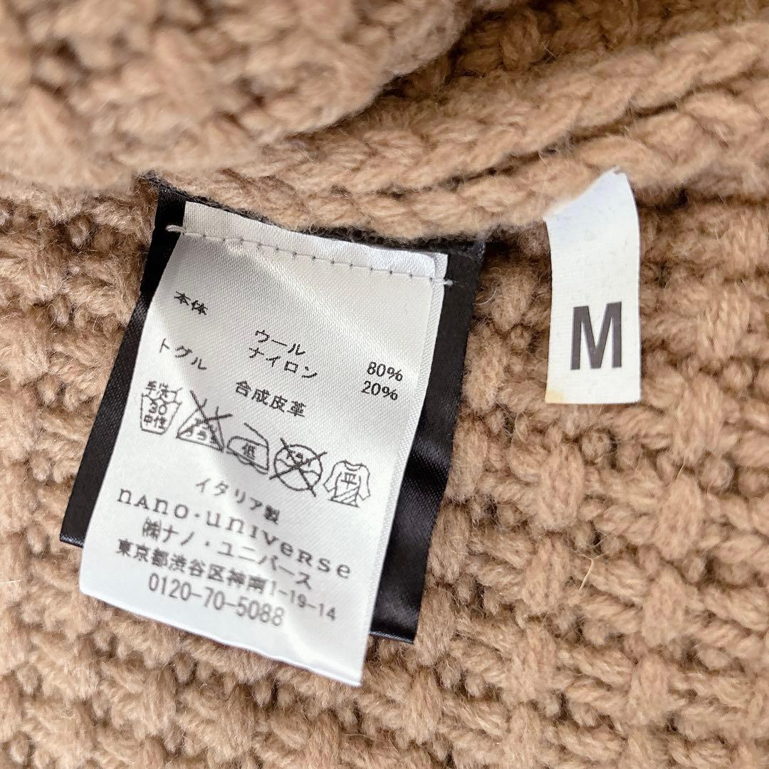✨希少✨ Bark ニットダッフルコート 美品 ウール イタリア製 キャメル M