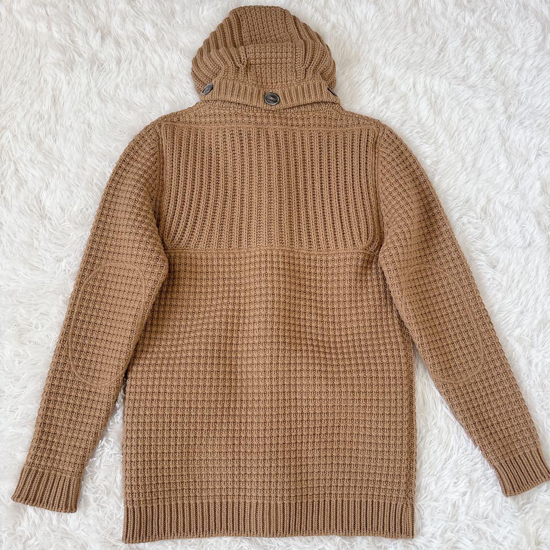 ✨希少✨ Bark ニットダッフルコート 美品 ウール イタリア製 キャメル M