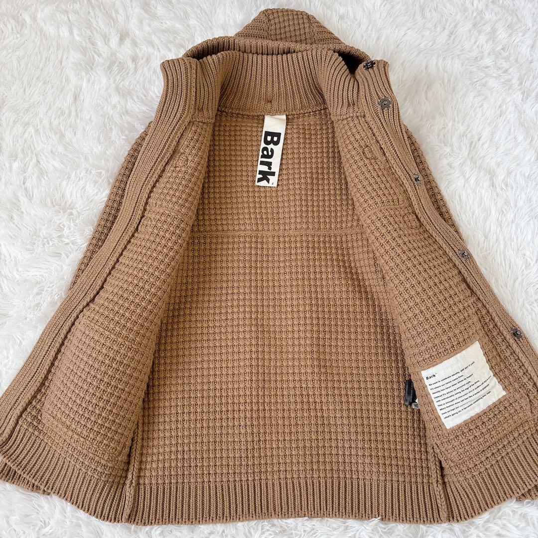 ✨希少✨ Bark ニットダッフルコート 美品 ウール イタリア製 キャメル M