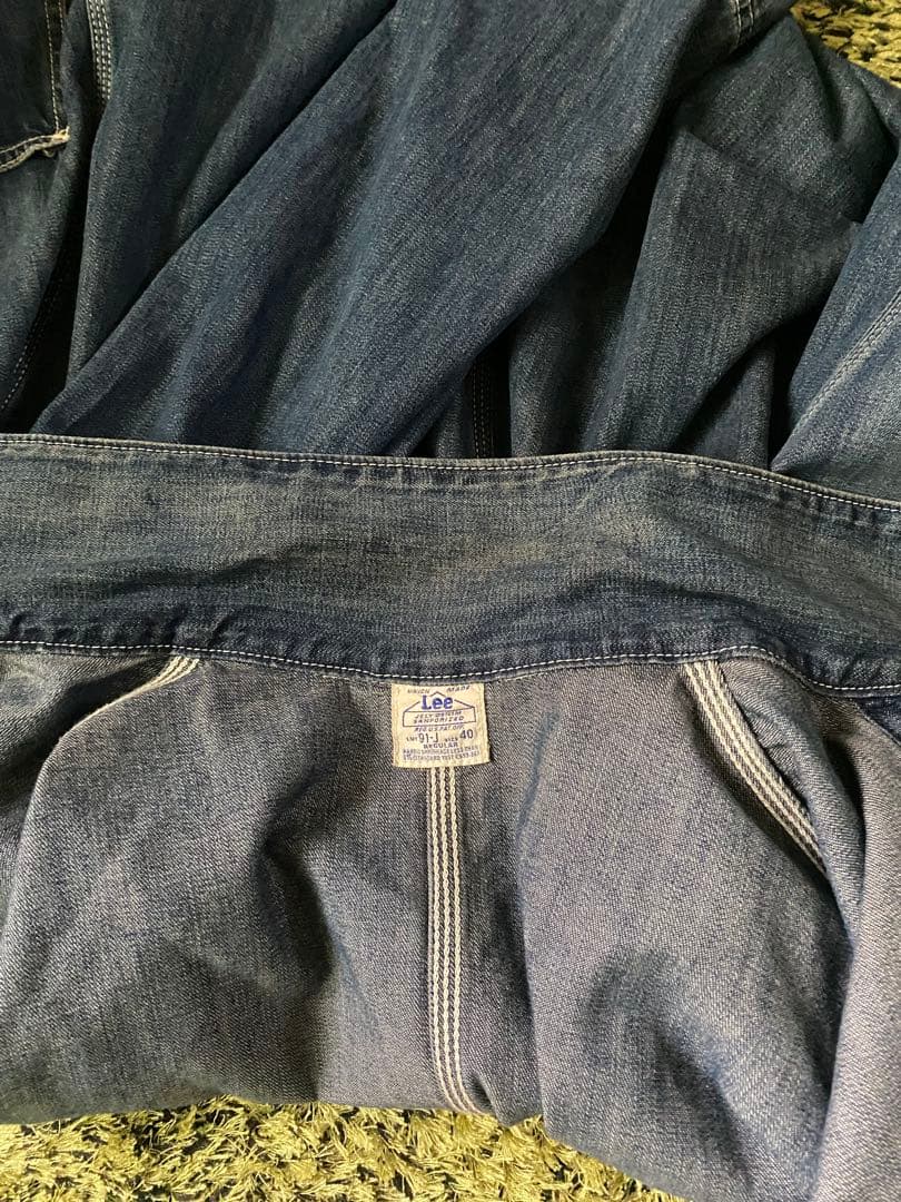 Lee 91-j 復刻 サイズ40 縦落ち ハウスタグ 足長L インディゴ