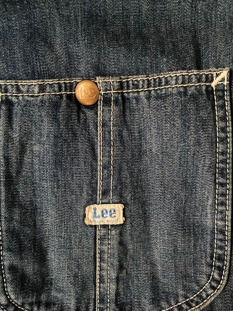Lee 91-j 復刻 サイズ40 縦落ち ハウスタグ 足長L インディゴ