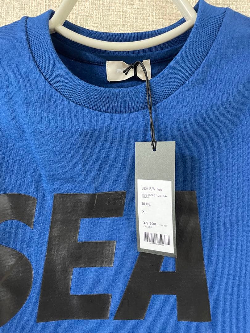 トップス WIND AND SEA TEE BLUE