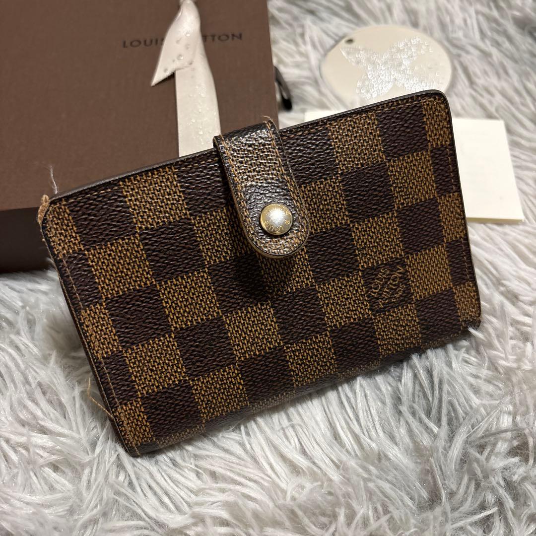 Louis Vuitton ダミエ がま口 二つ折り財布