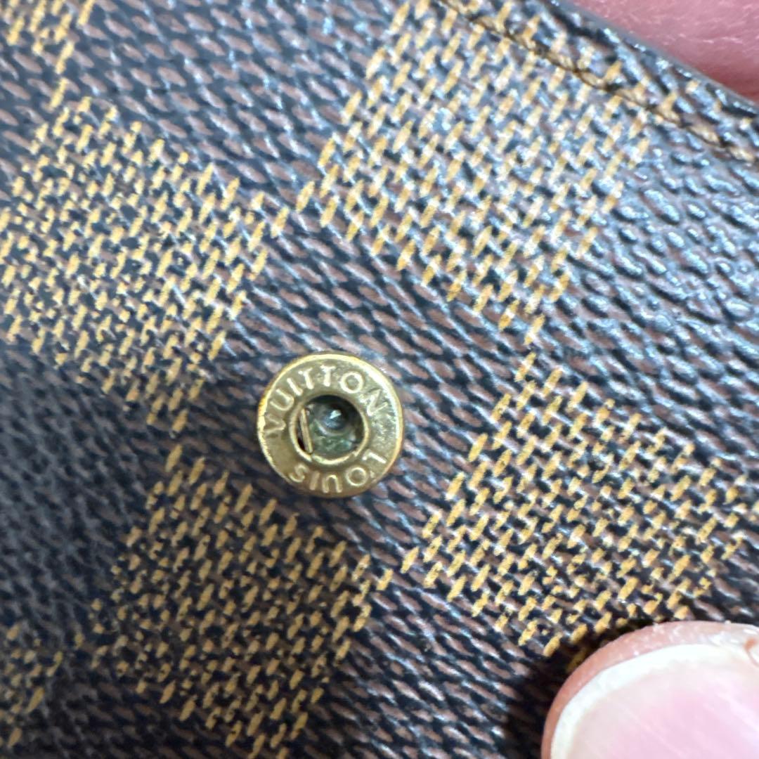 Louis Vuitton ダミエ がま口 二つ折り財布