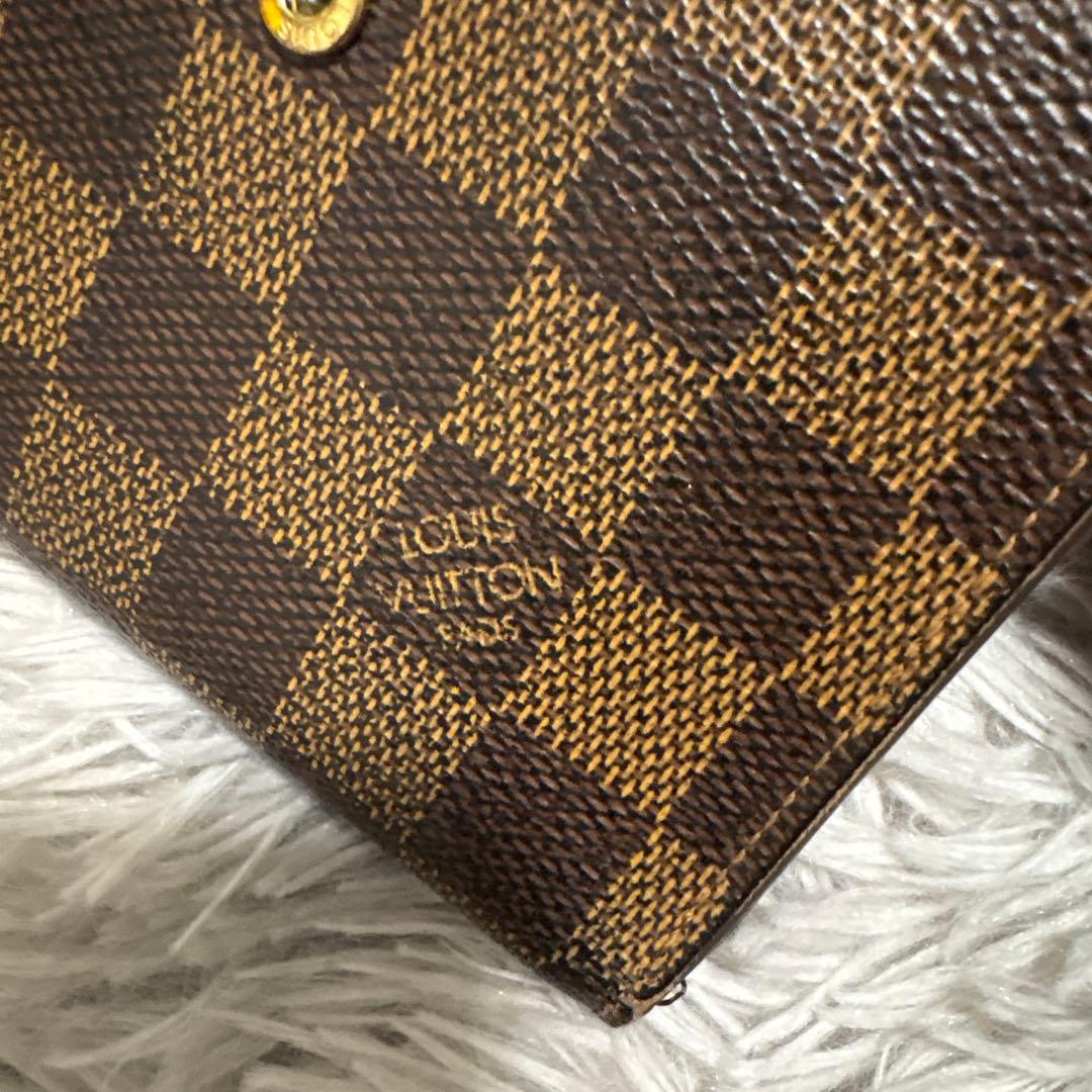Louis Vuitton ダミエ がま口 二つ折り財布