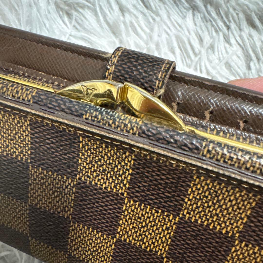 Louis Vuitton ダミエ がま口 二つ折り財布