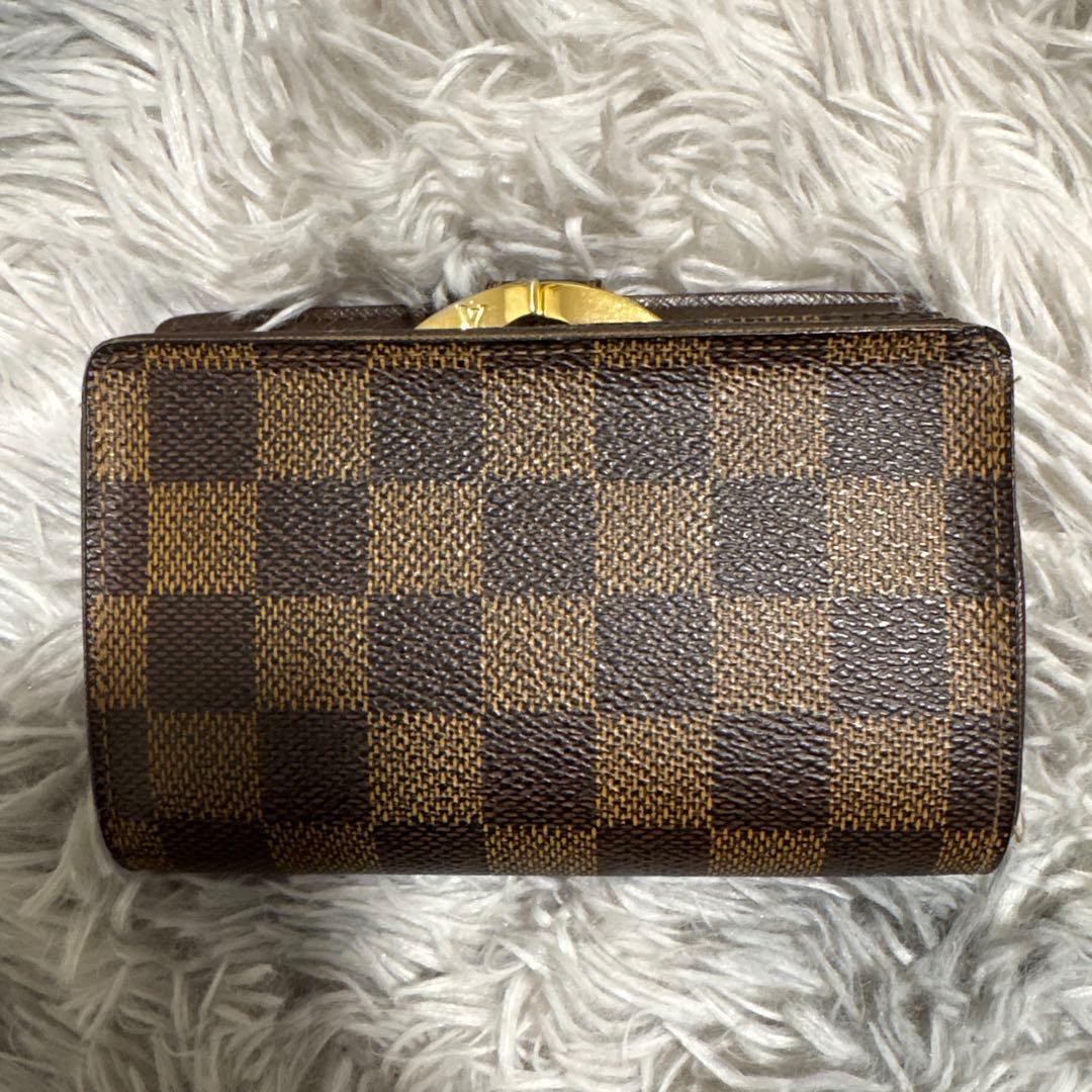Louis Vuitton ダミエ がま口 二つ折り財布