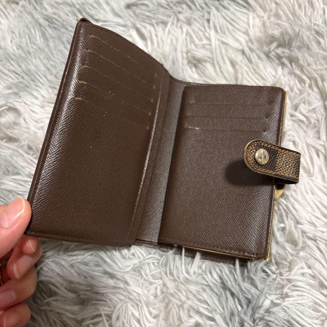 Louis Vuitton ダミエ がま口 二つ折り財布