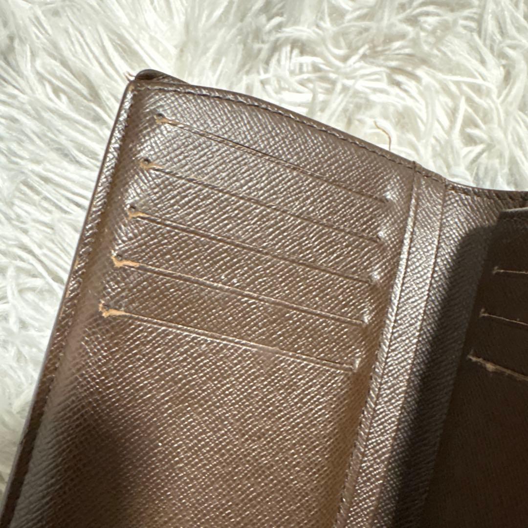 Louis Vuitton ダミエ がま口 二つ折り財布