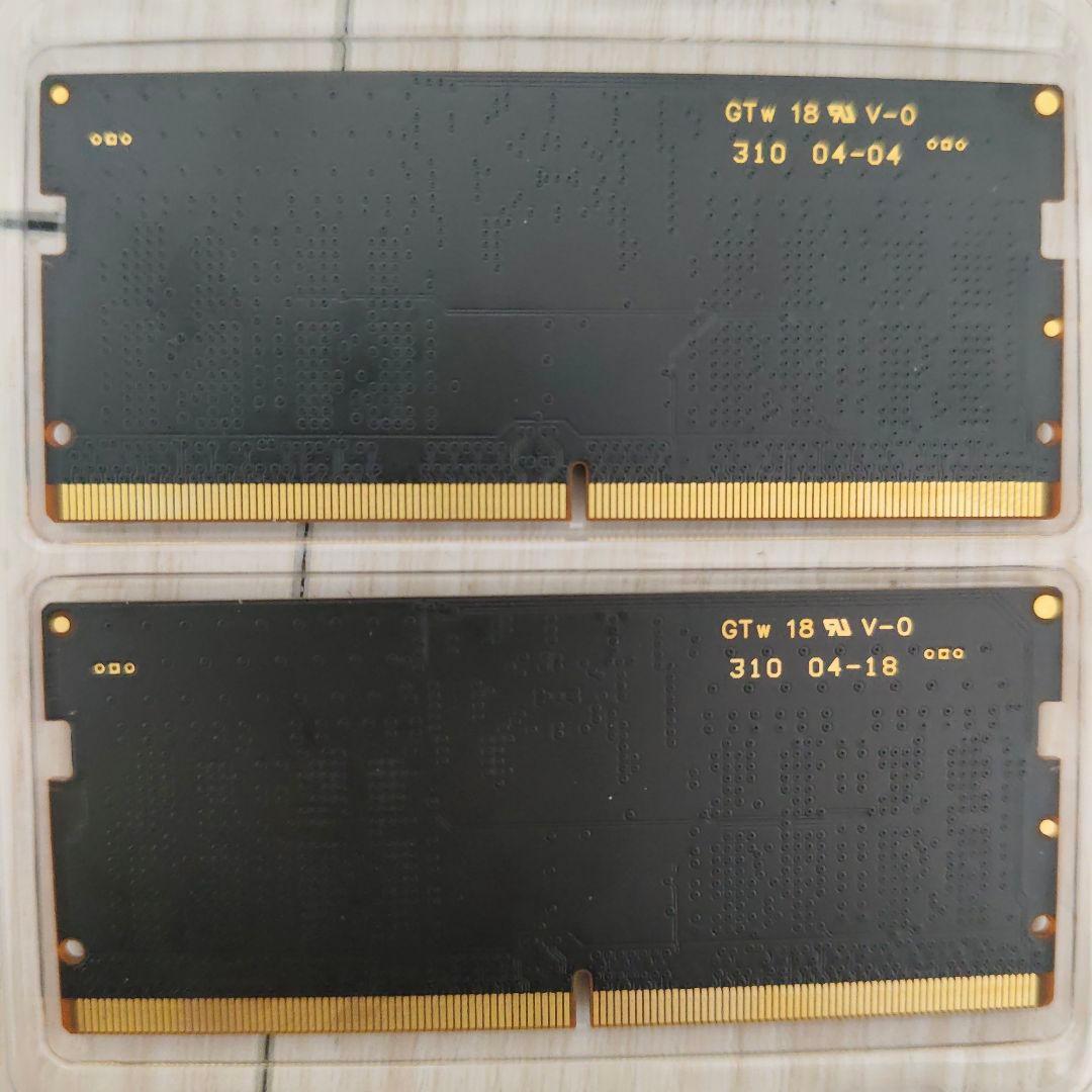 メモリー Crucial DDR5-4800 SODIMM 8x2 working