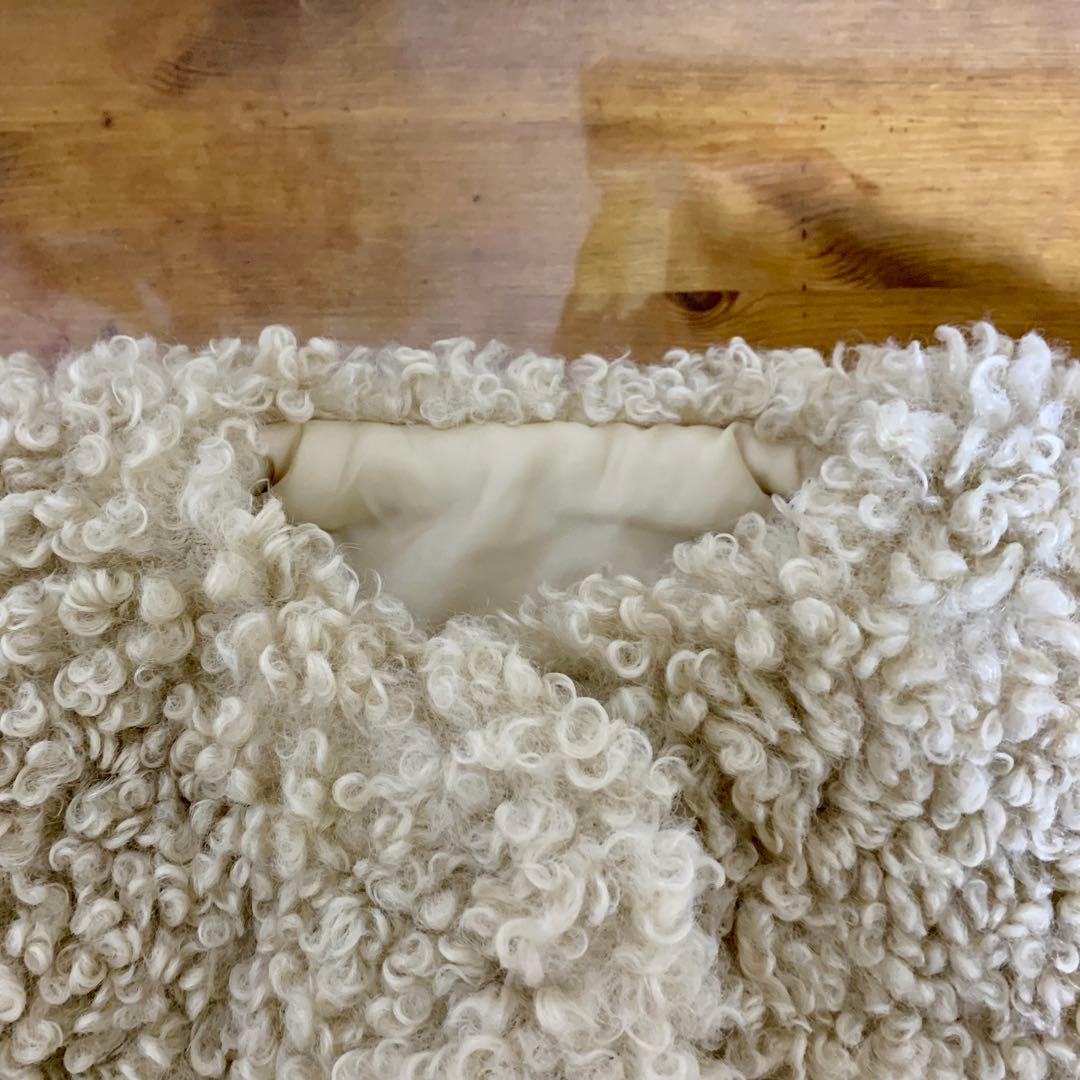 pamie CURL FUR COATシープ コート Sサイズ