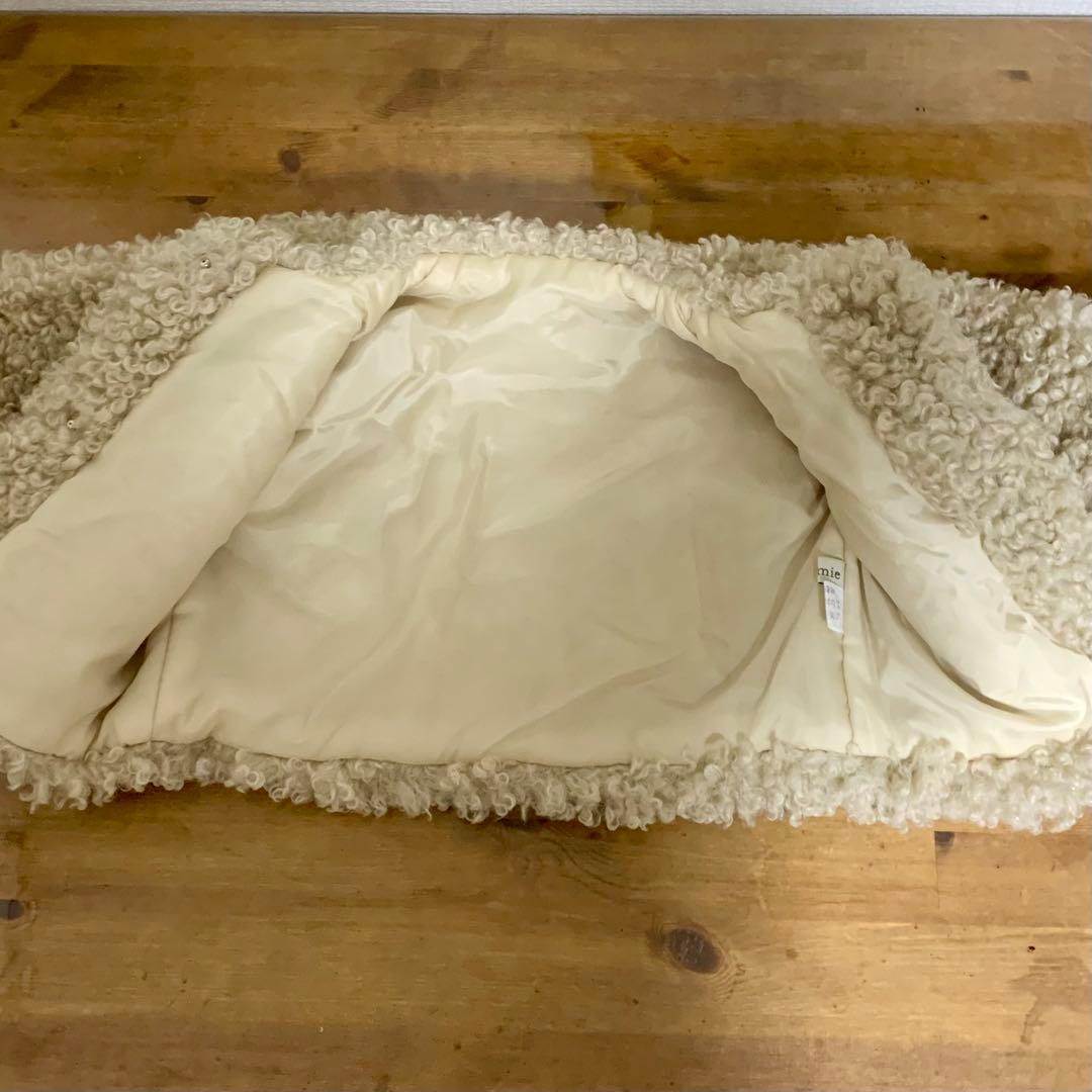 pamie CURL FUR COATシープ コート Sサイズ