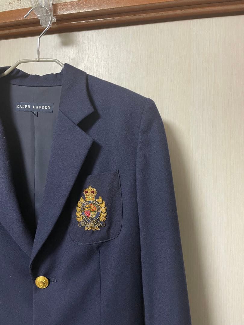 Ralph Lauren ラルフローレン　紺ブレ 金ボタンエンブレム
