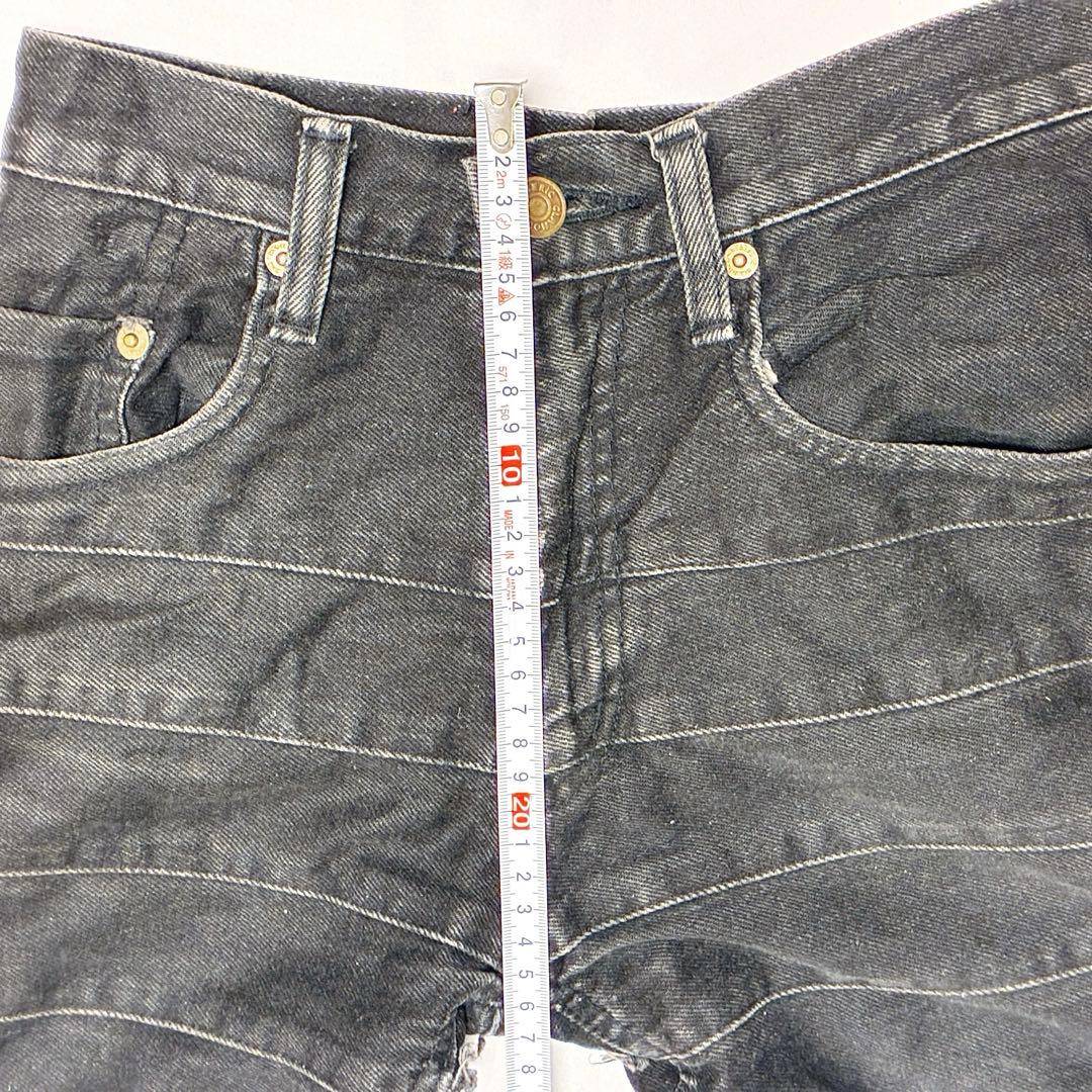 HYSTERIC GLAMOUR ウミヘビ ツギハギ フレア デニム ブラック