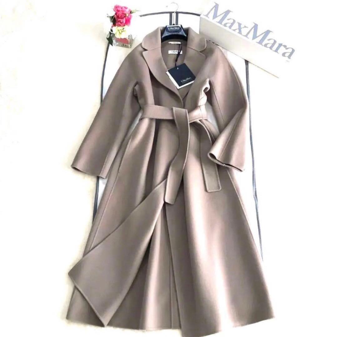 新品タグ付【'S MAX MARA】38希少モカ　ESTURIAクチートアマーノ