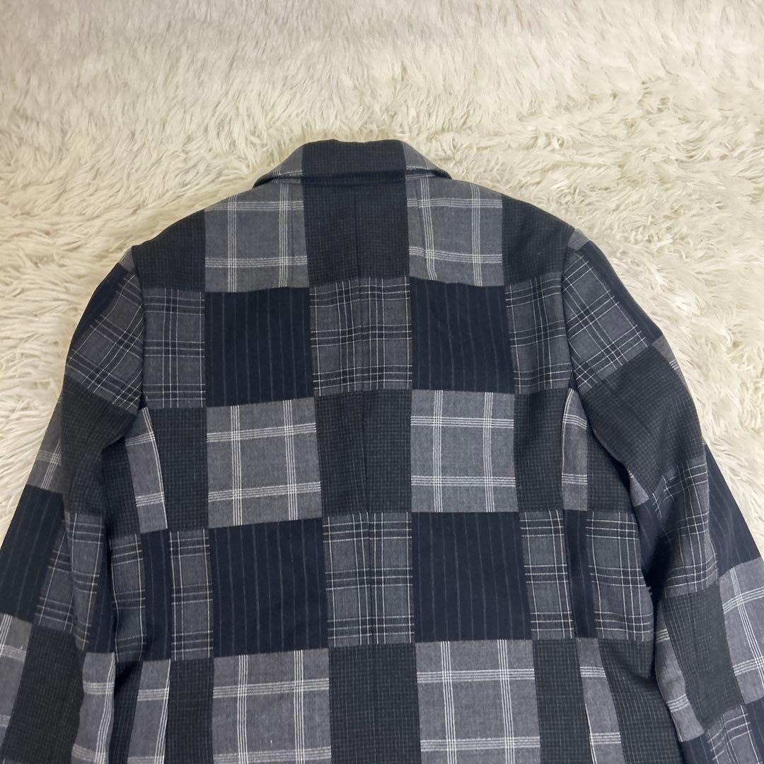 美品　UNFOLLOW FOLL フォル パッチワークダブルブレストブレザー