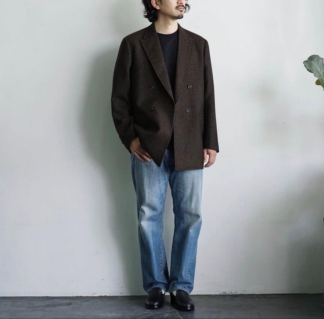 ジャケット・アウター ULTERIOR MELANGE CHAIN TWILL DB JKT