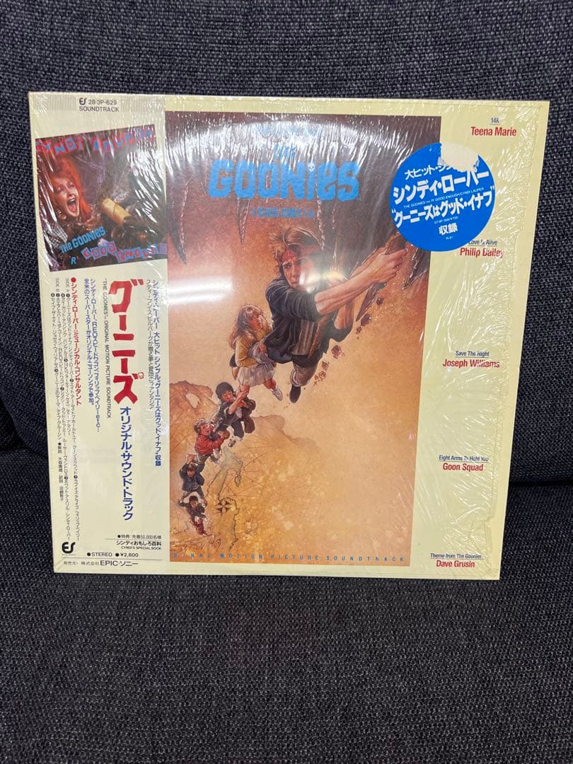 1985年 グーニーズ 帯付きサントラLP レコード美盤 28·3P-629