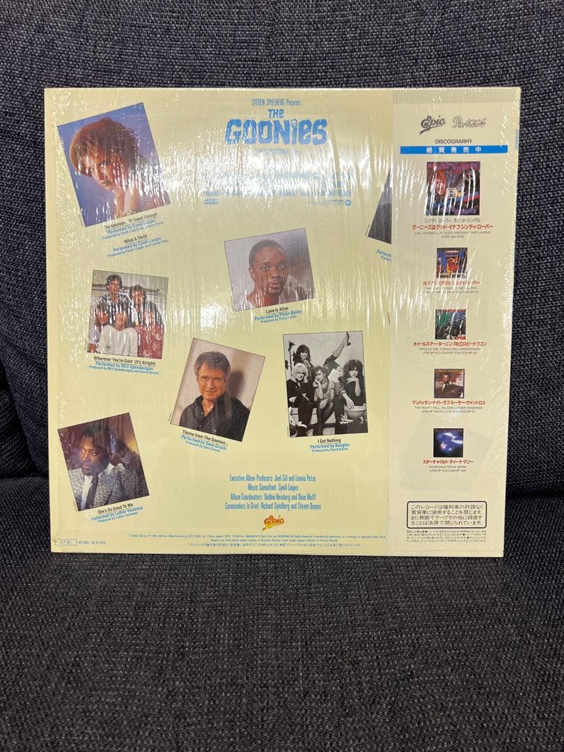 1985年 グーニーズ 帯付きサントラLP レコード美盤 28·3P-629