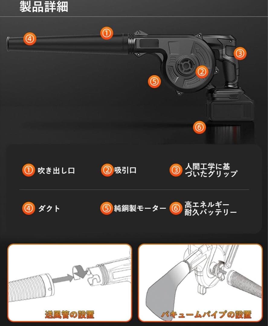 ブロワー 充電式 ブロワー 【Fineow 強力ブロワー 小型】 充電式ブロワー