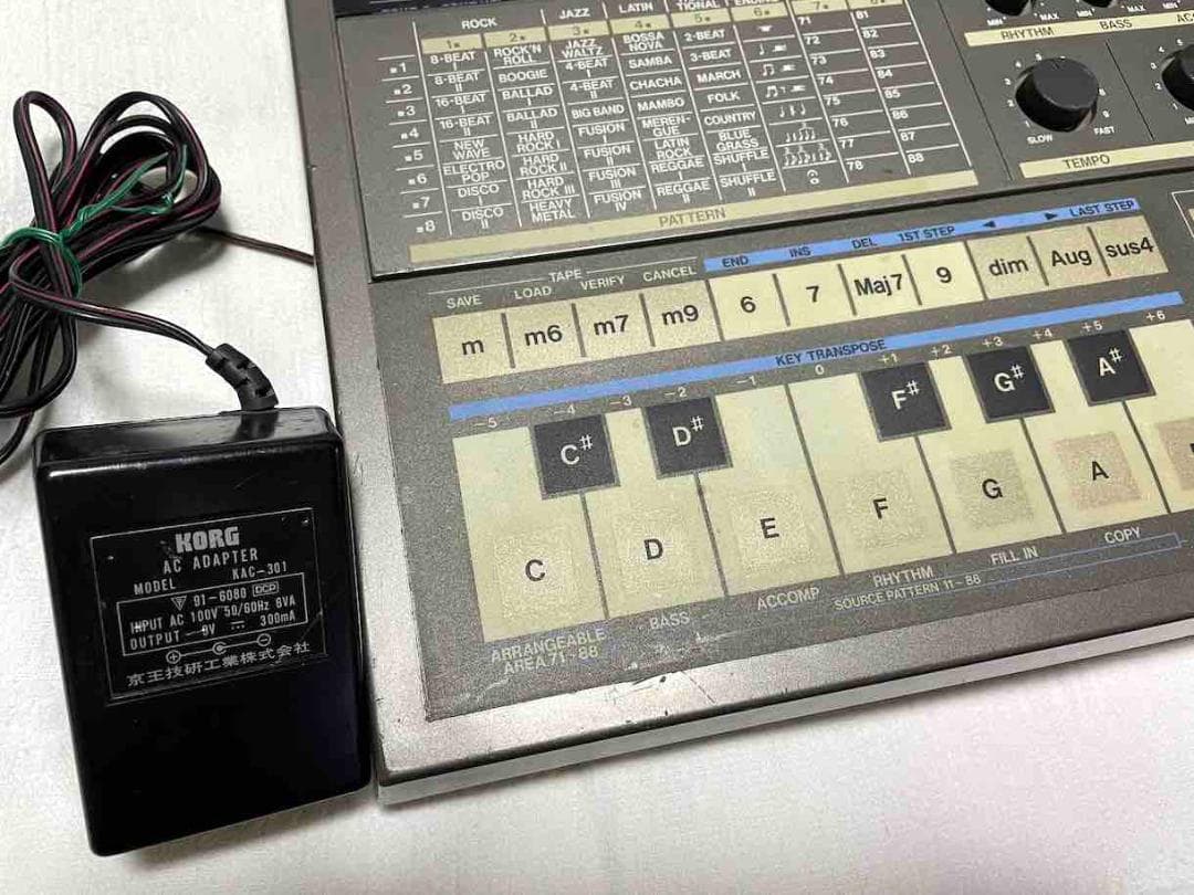 コルグ プログラマブルスーパーセクション PSS-50 パターンチャート等付属