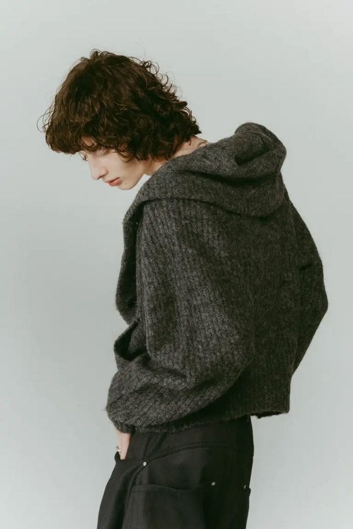 トップス knuth marf hooded cardigan knit