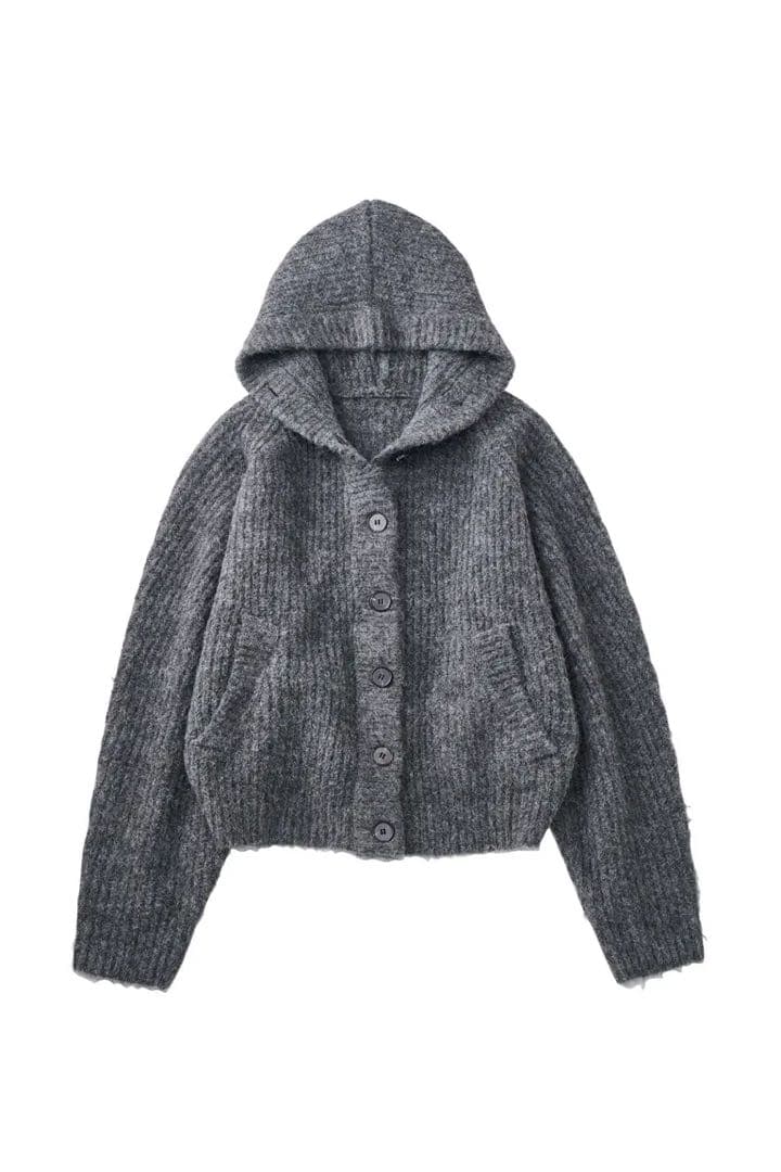 トップス knuth marf hooded cardigan knit