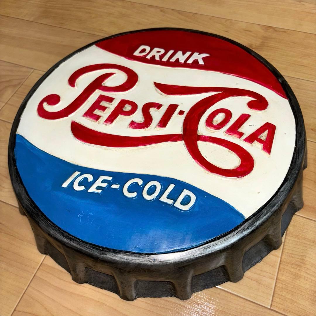 ヴィンテージ ペプシ 立体ボトルキャップ看板 壁掛け アメリカン雑貨