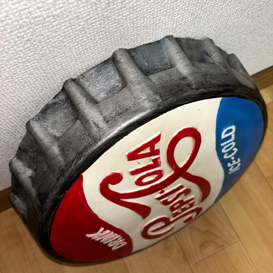 ヴィンテージ ペプシ 立体ボトルキャップ看板 壁掛け アメリカン雑貨