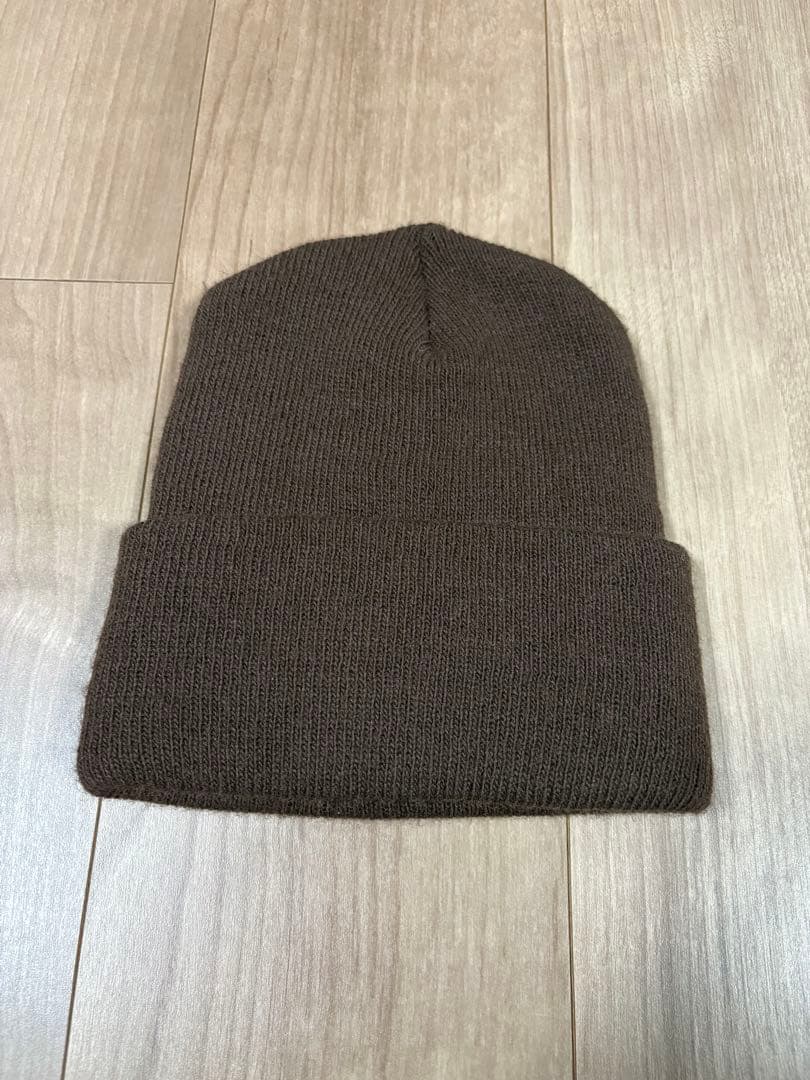 90s subware ビーニー　ニットキャップ　ブラウン