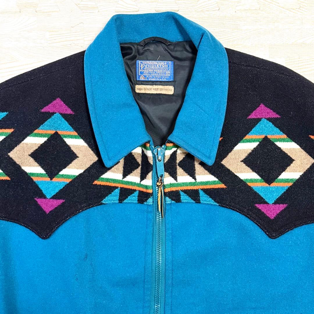 3*母様 70s PENDLETON チマヨ柄 民族柄 ブルゾン USA製