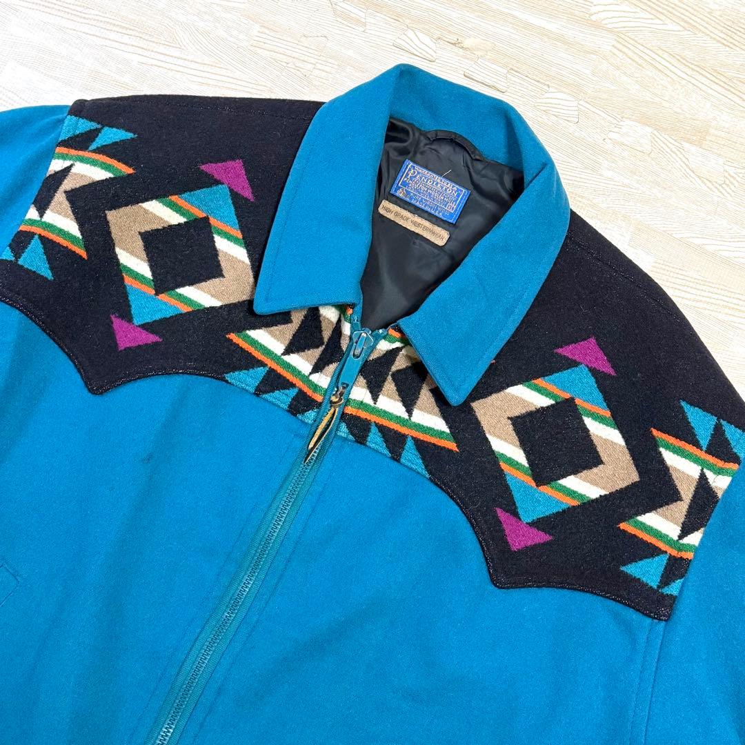 3*母様 70s PENDLETON チマヨ柄 民族柄 ブルゾン USA製
