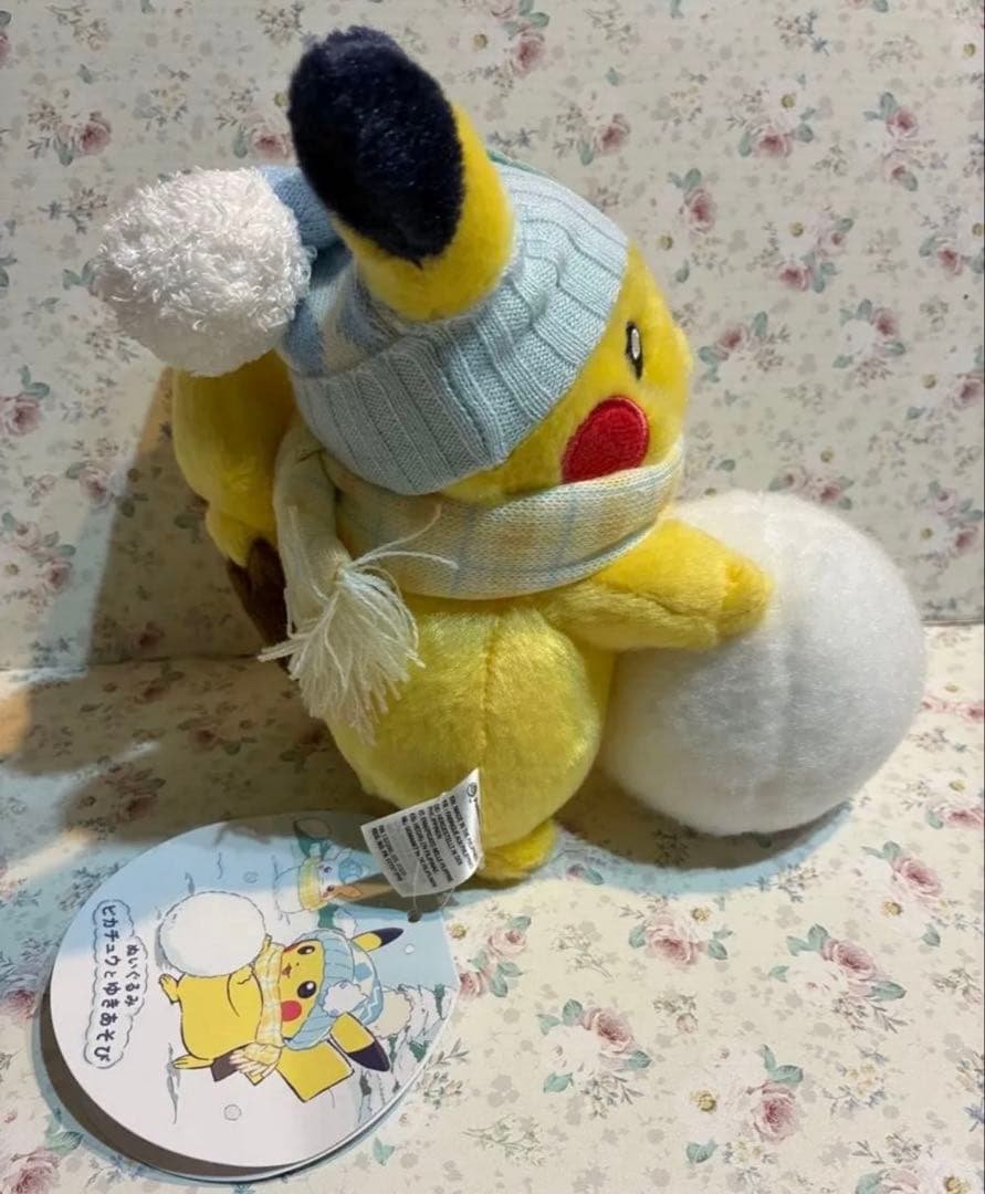 ポケモン ゆきあそび 雪だるま ゆきだるま ピカチュウ ぬいぐるみ