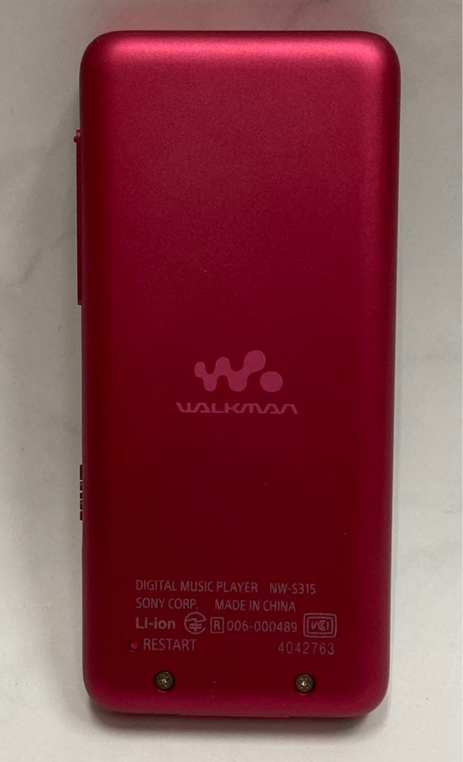 ポータブルプレーヤー SONY WALKMAN NW-S315