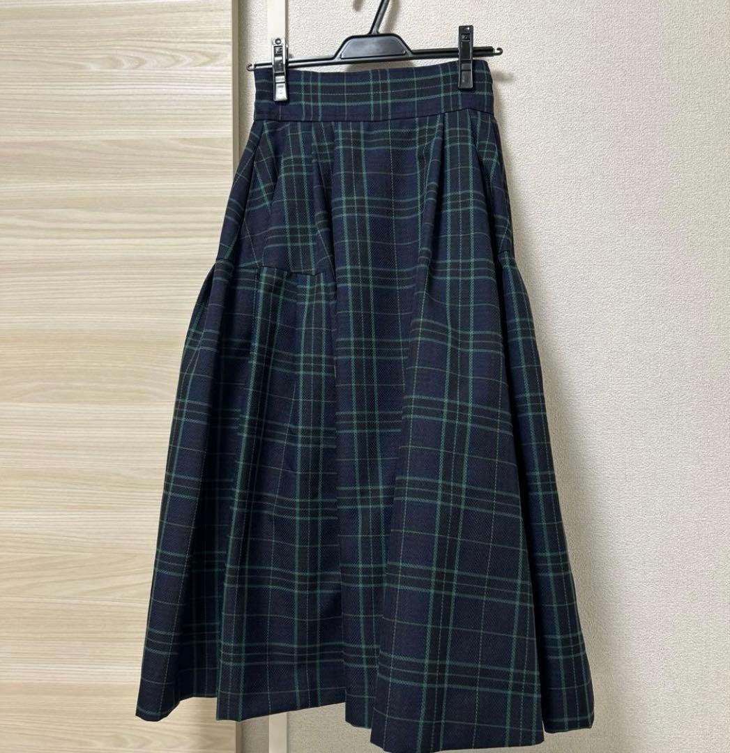 JENNE タータンチェック　タックスカートMサイズ